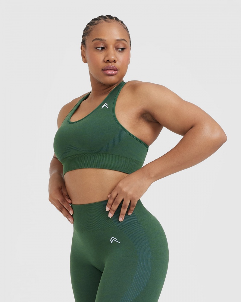 Green Oner Active Classic Seamless 2.0 Bralette Sports Bras | 27396MHIL