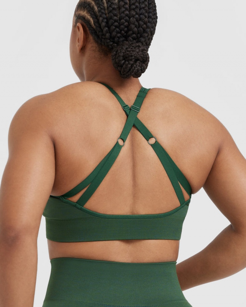 Green Oner Active Classic Seamless 2.0 Bralette Sports Bras | 27396MHIL