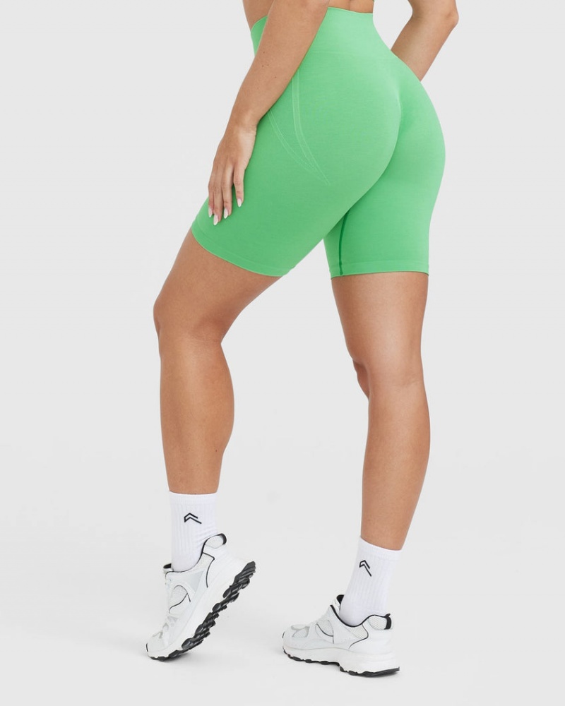 Green Oner Active Effortless Seamless Cycling Shorts | 20873RMHY