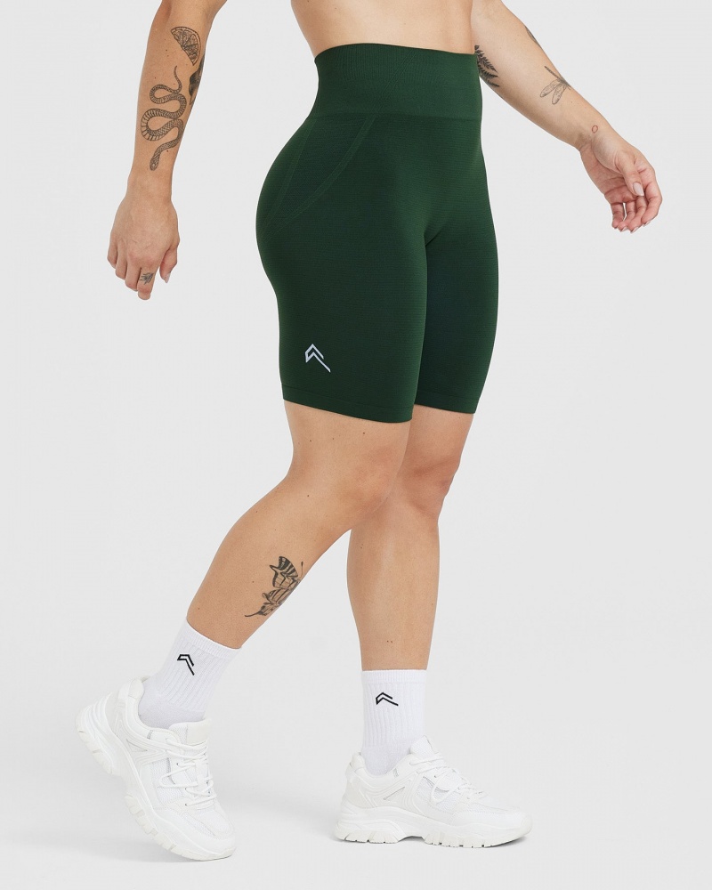 Green Oner Active Effortless Seamless Cycling Shorts | 30256MFDE