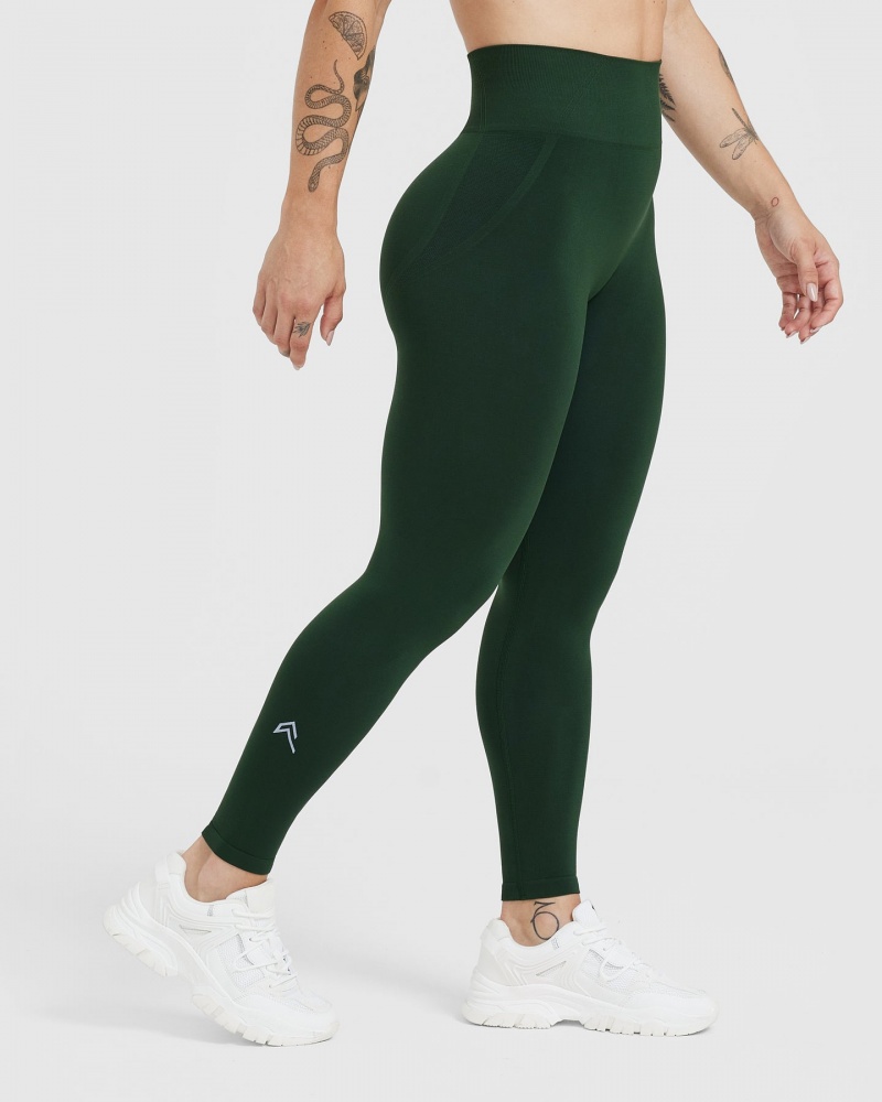 Green Oner Active Effortless Seamless Leggings | 35042AYPB