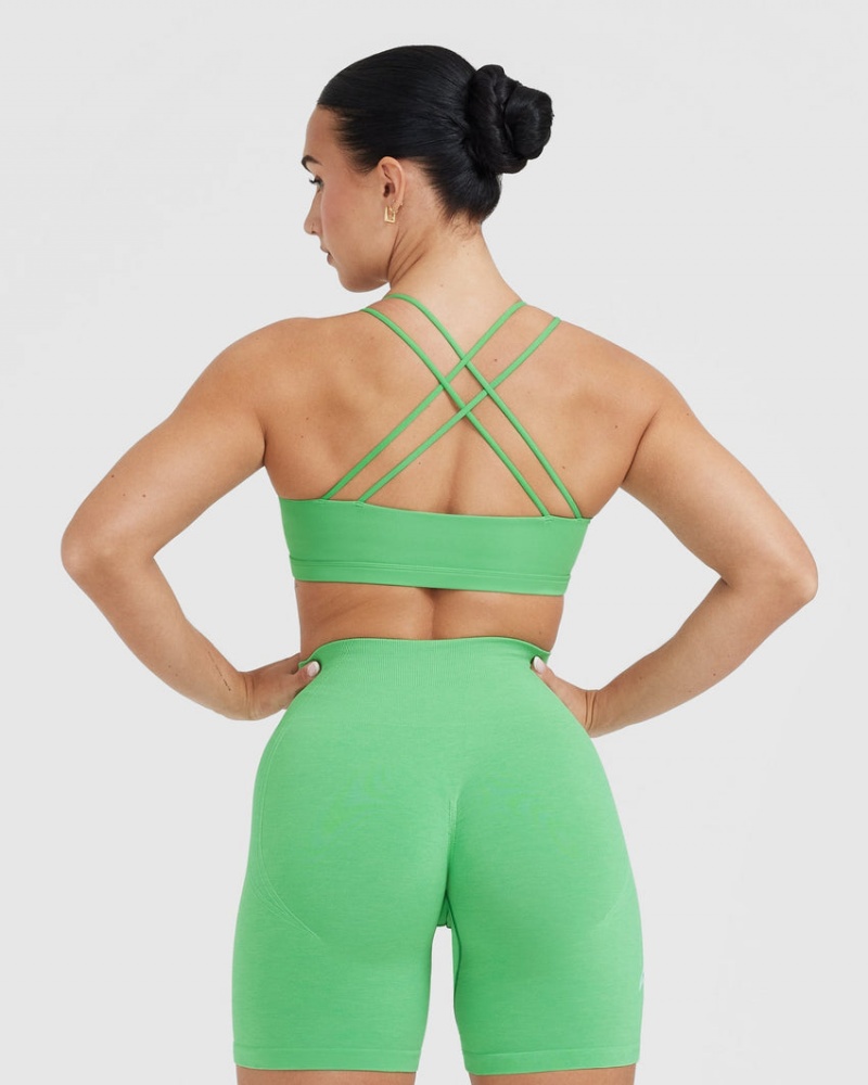 Green Oner Active Everyday Cross Over Bralette Sports Bras | 23768OIJE