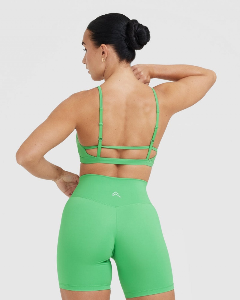 Green Oner Active Timeless Strappy Bralette Sports Bras | 30257CPWJ