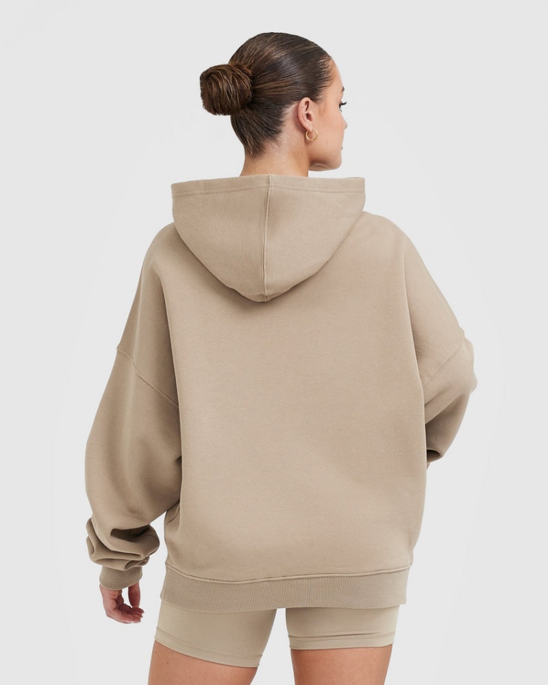 Grey Oner Active All Day Est 2020 Oversized Hoodie | 32561RQVS