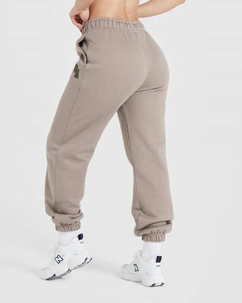 Grey Oner Active All Day Varsity Oversized Joggers | 06712AUGZ