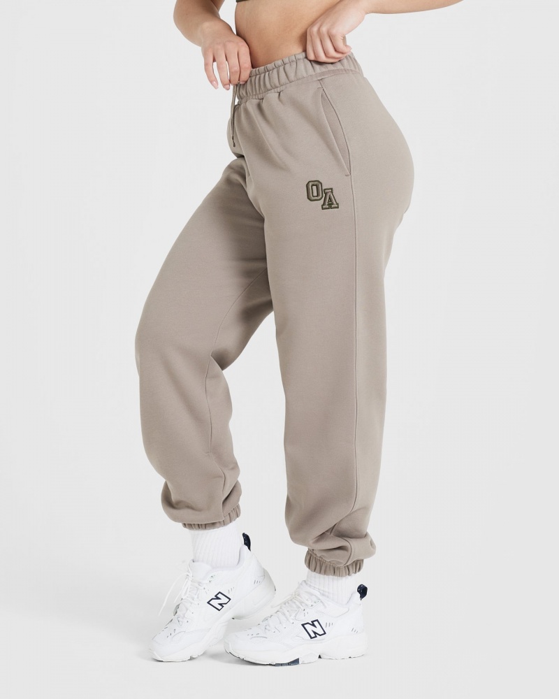 Grey Oner Active All Day Varsity Oversized Joggers | 06712AUGZ