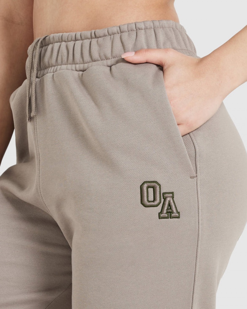 Grey Oner Active All Day Varsity Oversized Joggers | 06712AUGZ