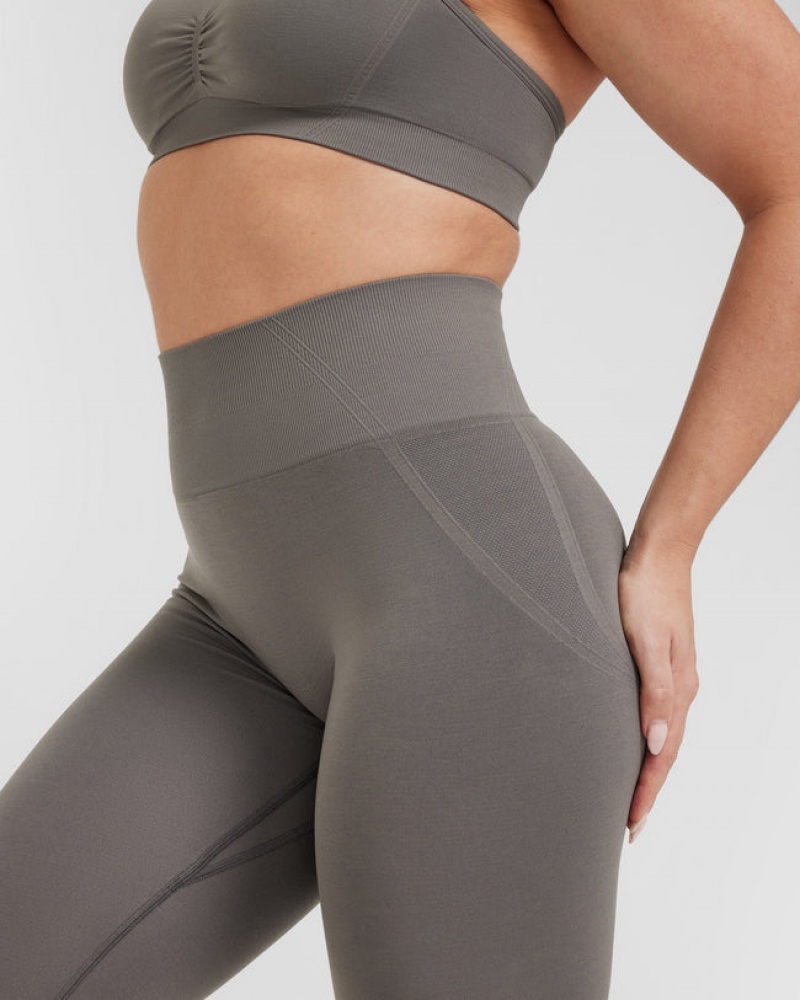 Grey Oner Active Effortless Seamless Leggings | 49216NTDZ