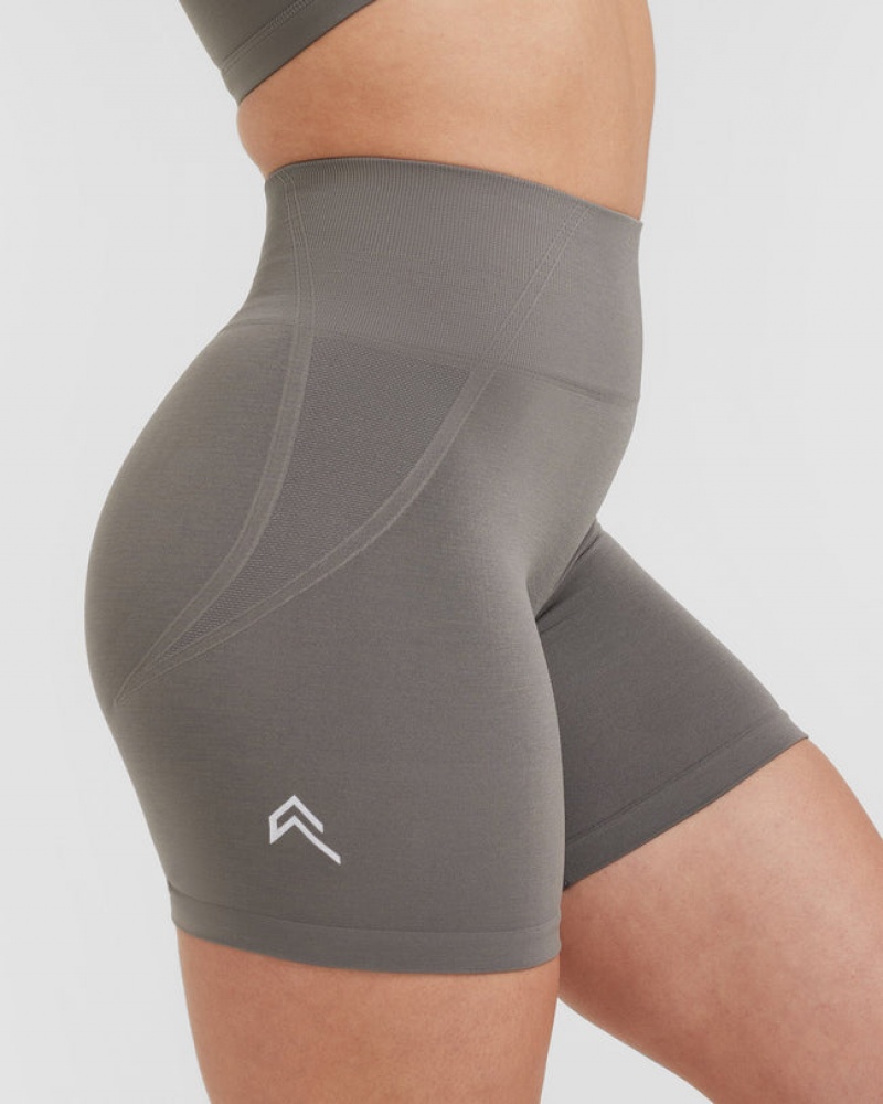 Grey Oner Active Effortless Seamless Shorts | 42981UVGL