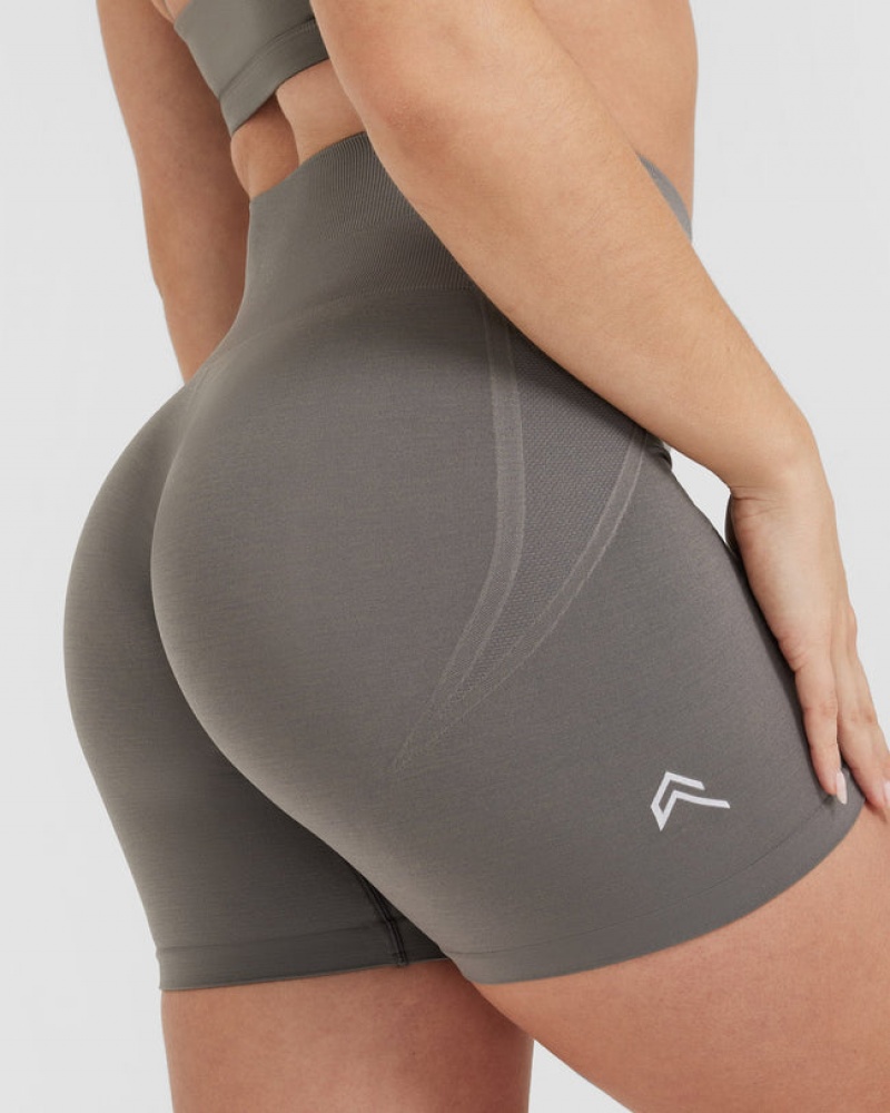 Grey Oner Active Effortless Seamless Shorts | 42981UVGL