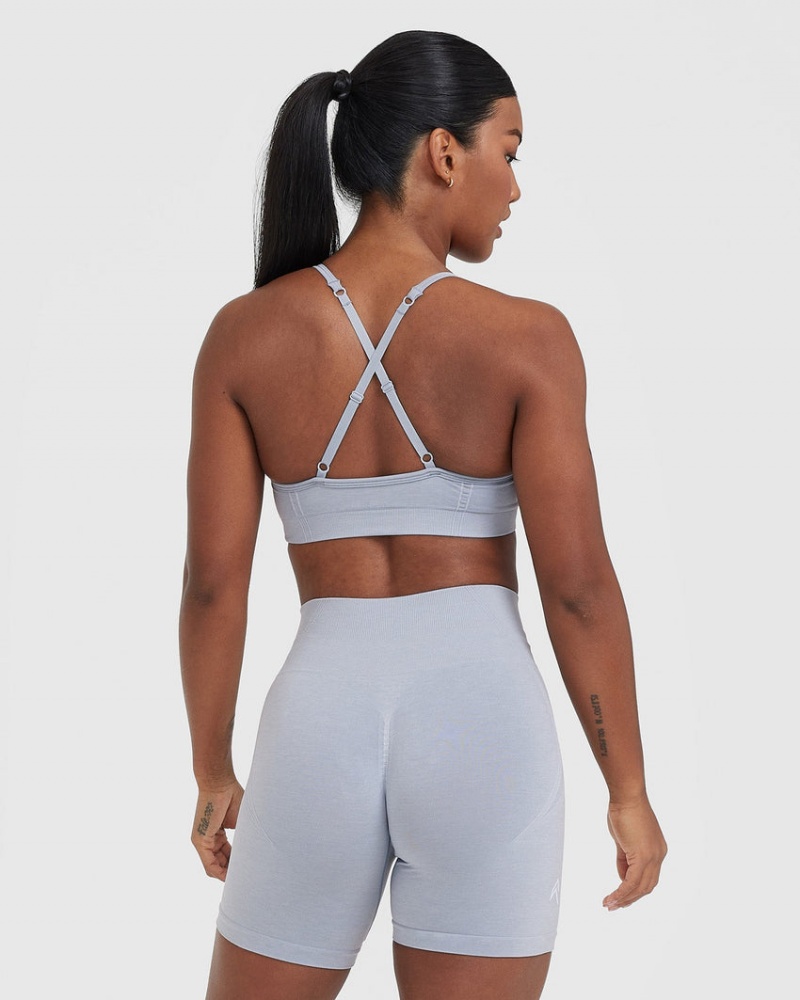 Grey Oner Active Effortless Strappy Bralette Sports Bras | 32806IQUN