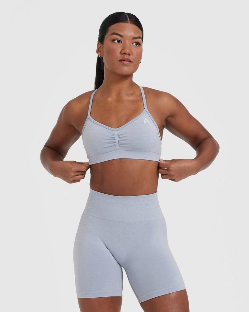 Grey Oner Active Effortless Strappy Bralette Sports Bras | 32806IQUN