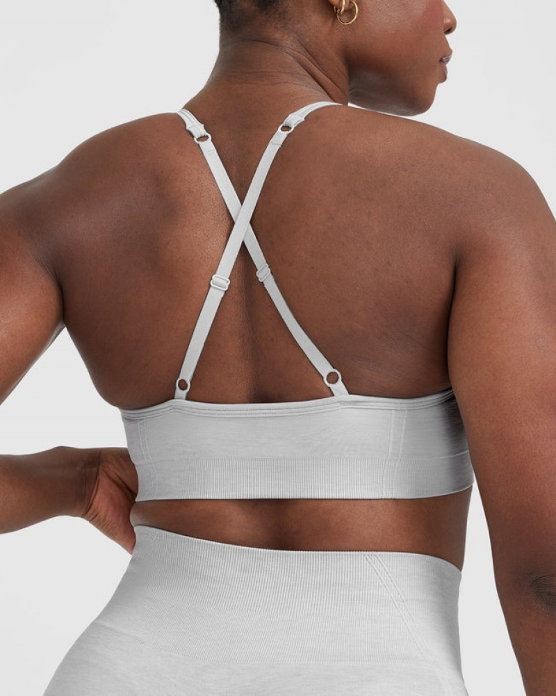 Grey Oner Active Effortless Strappy Bralette Sports Bras | 36875WCPL