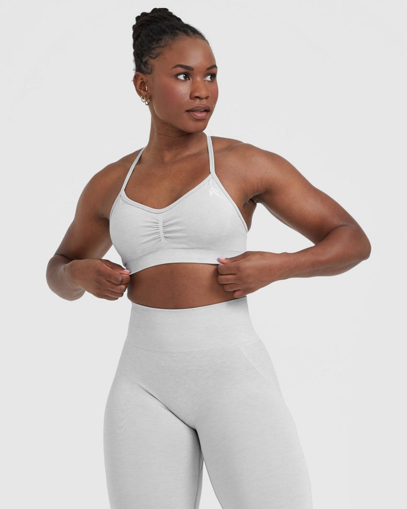 Grey Oner Active Effortless Strappy Bralette Sports Bras | 36875WCPL