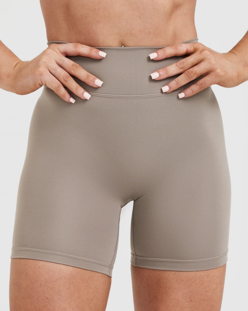 Grey Oner Active Timeless High Waisted Shorts | 80129RSTU