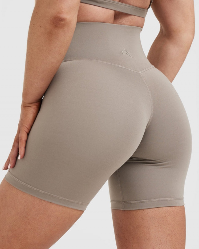 Grey Oner Active Timeless High Waisted Shorts | 80129RSTU