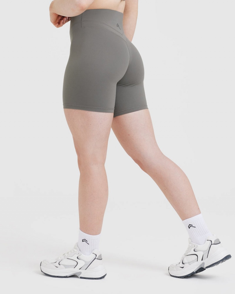 Grey Oner Active Unified High Waisted Shorts | 38607CWDQ