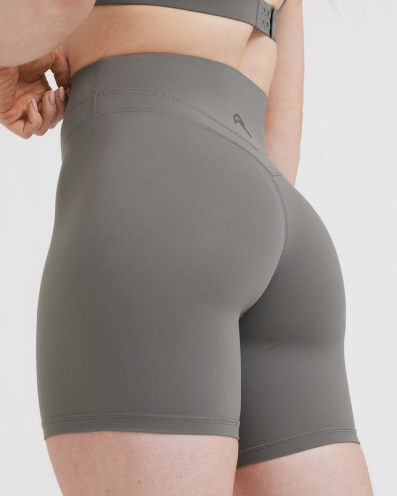 Grey Oner Active Unified High Waisted Shorts | 38607CWDQ