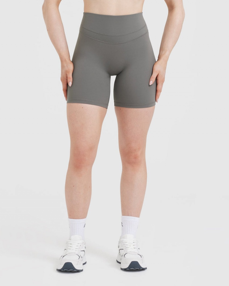 Grey Oner Active Unified High Waisted Shorts | 38607CWDQ