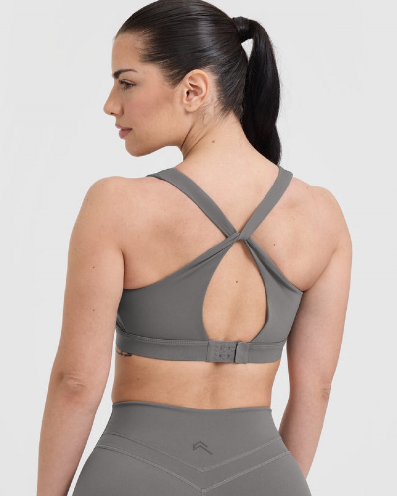 Grey Oner Active Unified Layered Sports Bras | 36947TSNP