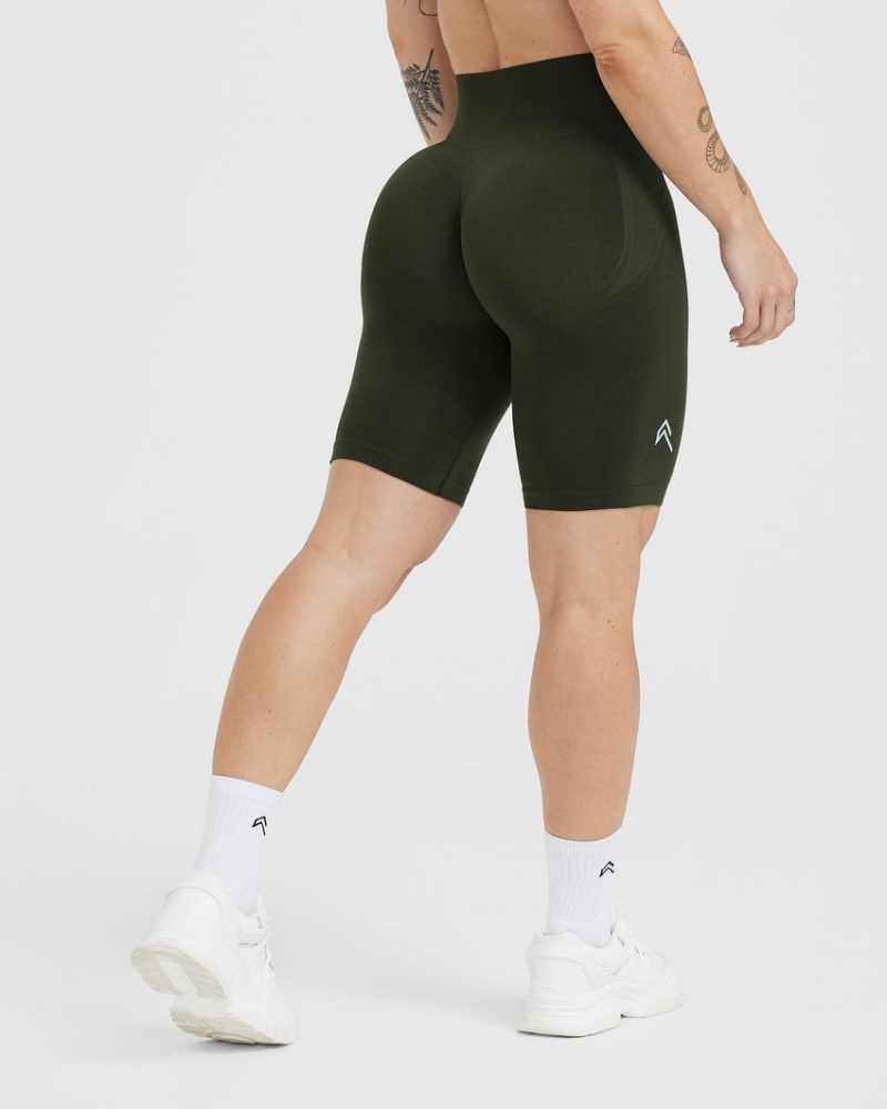 Khaki Oner Active Effortless Seamless Cycling Shorts | 52064IGXO