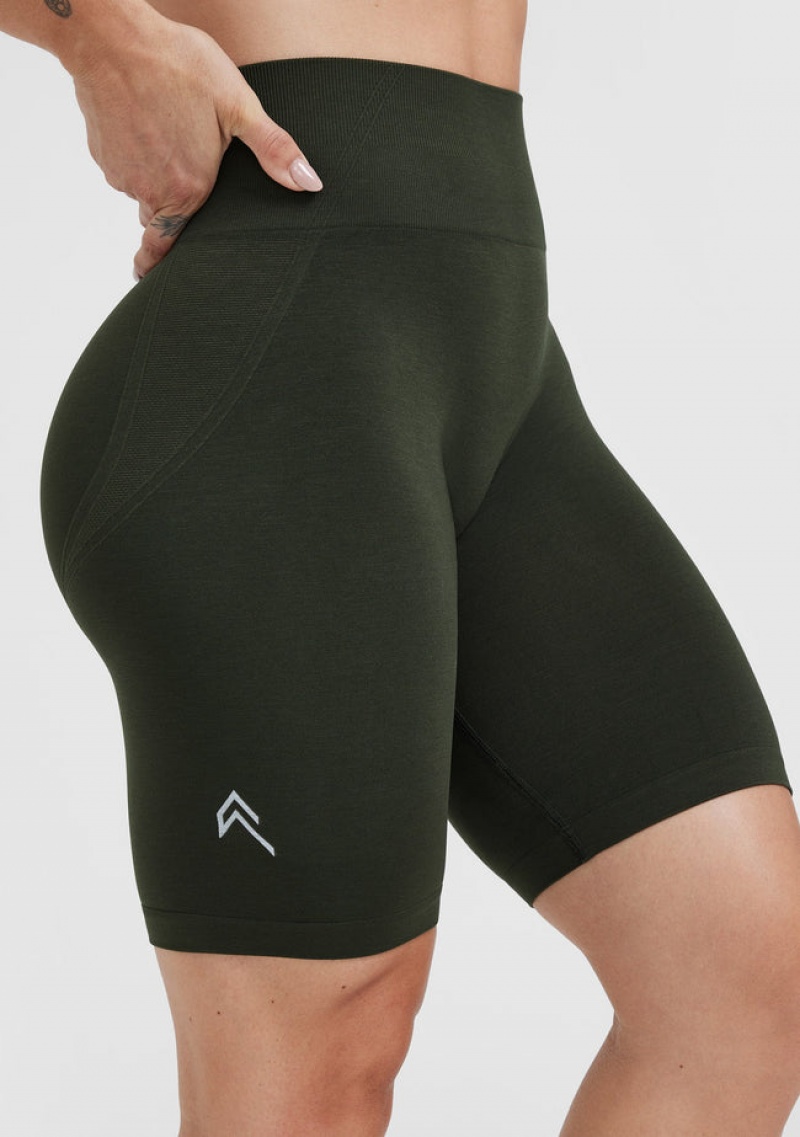 Khaki Oner Active Effortless Seamless Cycling Shorts | 52064IGXO