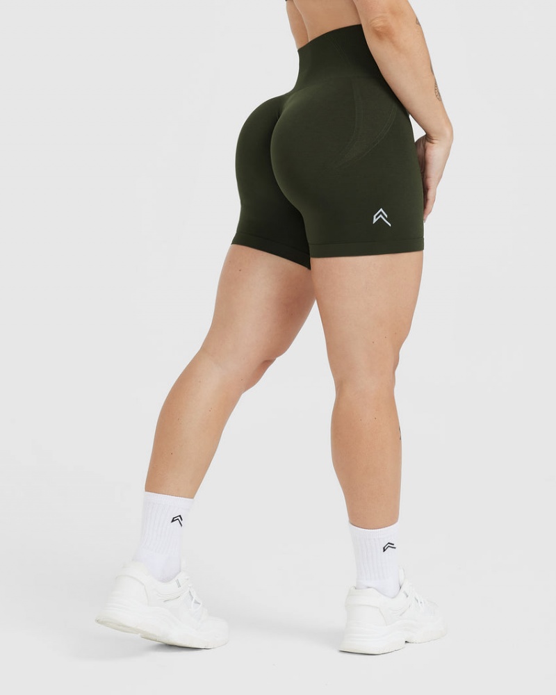 Khaki Oner Active Effortless Seamless Shorts | 87453VYQN