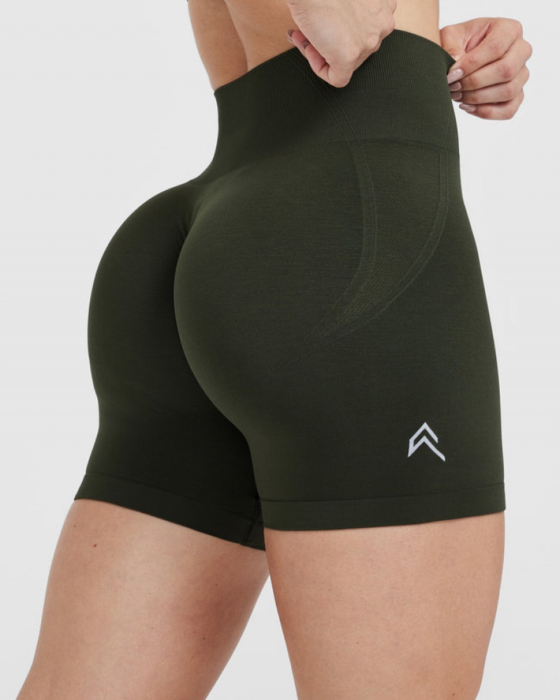 Khaki Oner Active Effortless Seamless Shorts | 87453VYQN