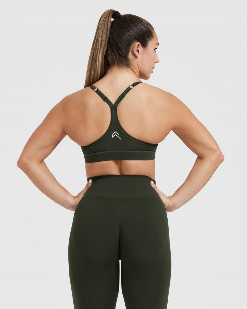 Khaki Oner Active Everyday Sports Bras | 10249TCMU