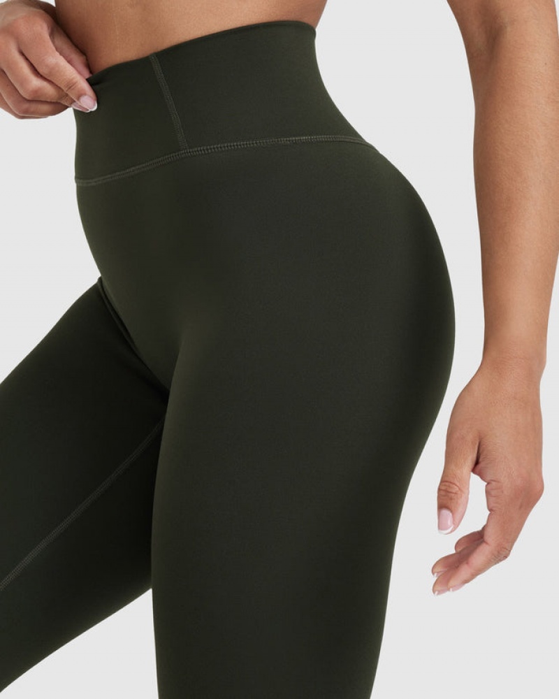 Khaki Oner Active Timeless High Waisted Leggings | 78162INMG