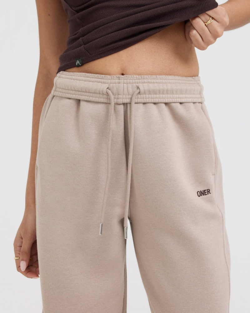 Light Brown Oner Active Foundations Straight Leg Joggers | 15298TDRW