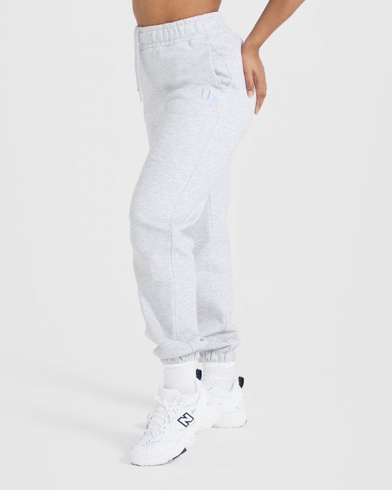 Light Grey Oner Active All Day Varsity Oversized Joggers | 71803GCNA