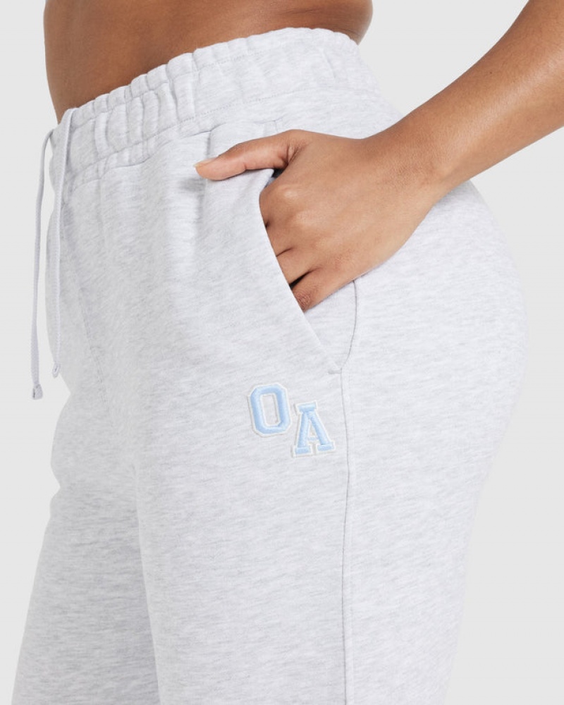 Light Grey Oner Active All Day Varsity Oversized Joggers | 71803GCNA