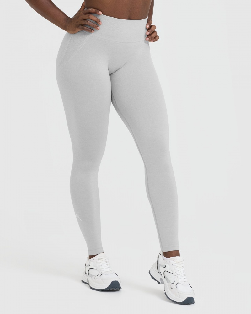 Light Grey Oner Active Effortless Seamless Leggings | 92835JQPU