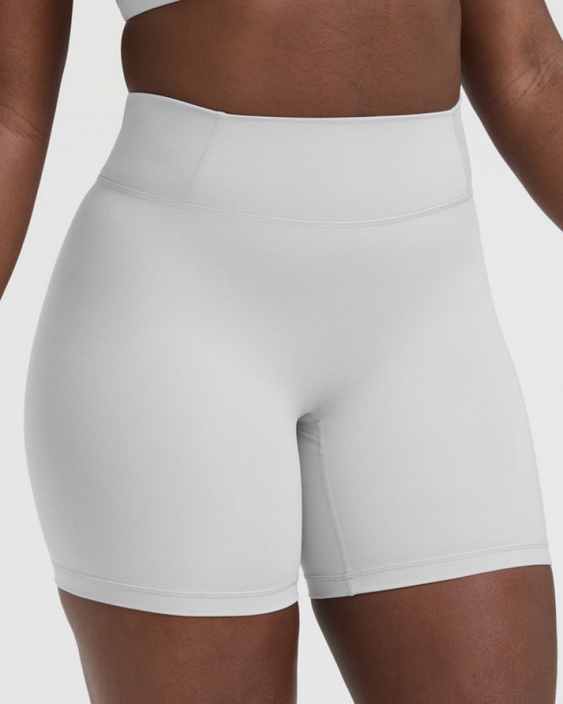 Light Grey Oner Active Timeless High Waisted Shorts | 54681UXMD