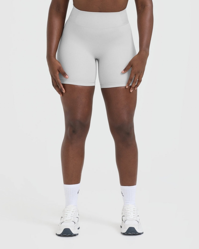 Light Grey Oner Active Timeless High Waisted Shorts | 54681UXMD