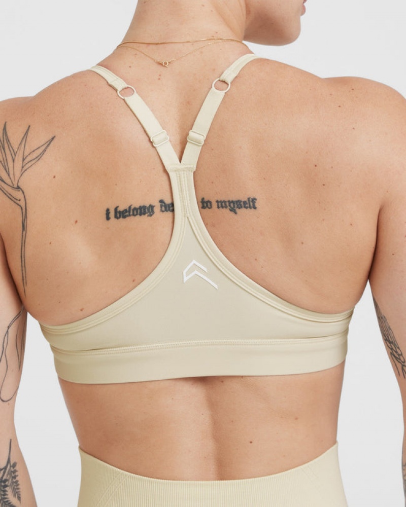 Light Yellow Oner Active Everyday Sports Bras | 74198ZLJC