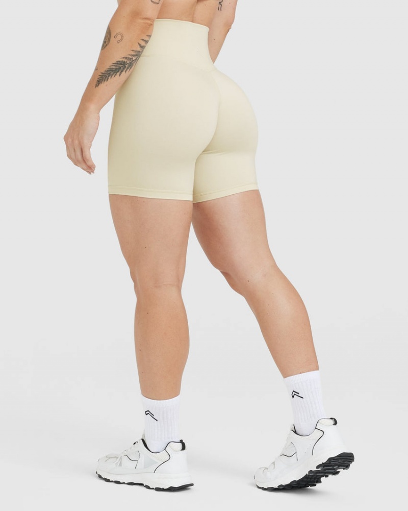 Light Yellow Oner Active Timeless High Waisted Shorts | 96387ASRL