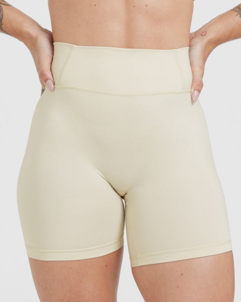 Light Yellow Oner Active Timeless High Waisted Shorts | 96387ASRL