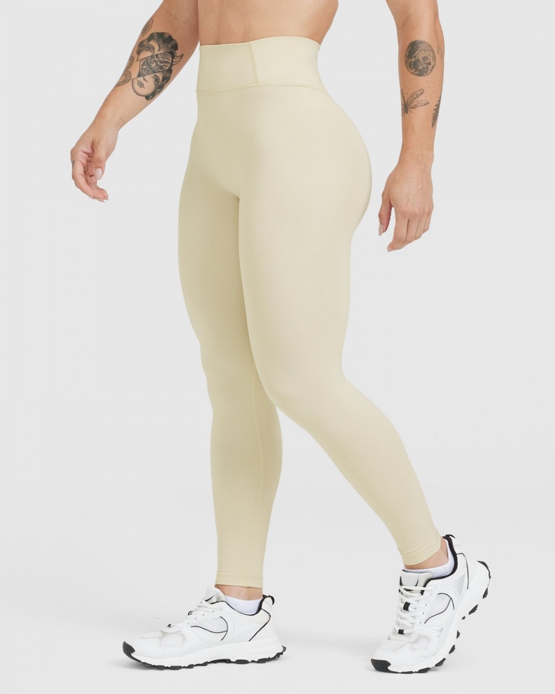 Light Yellow Oner Active Timeless High Waisted Leggings | 87510WUDH