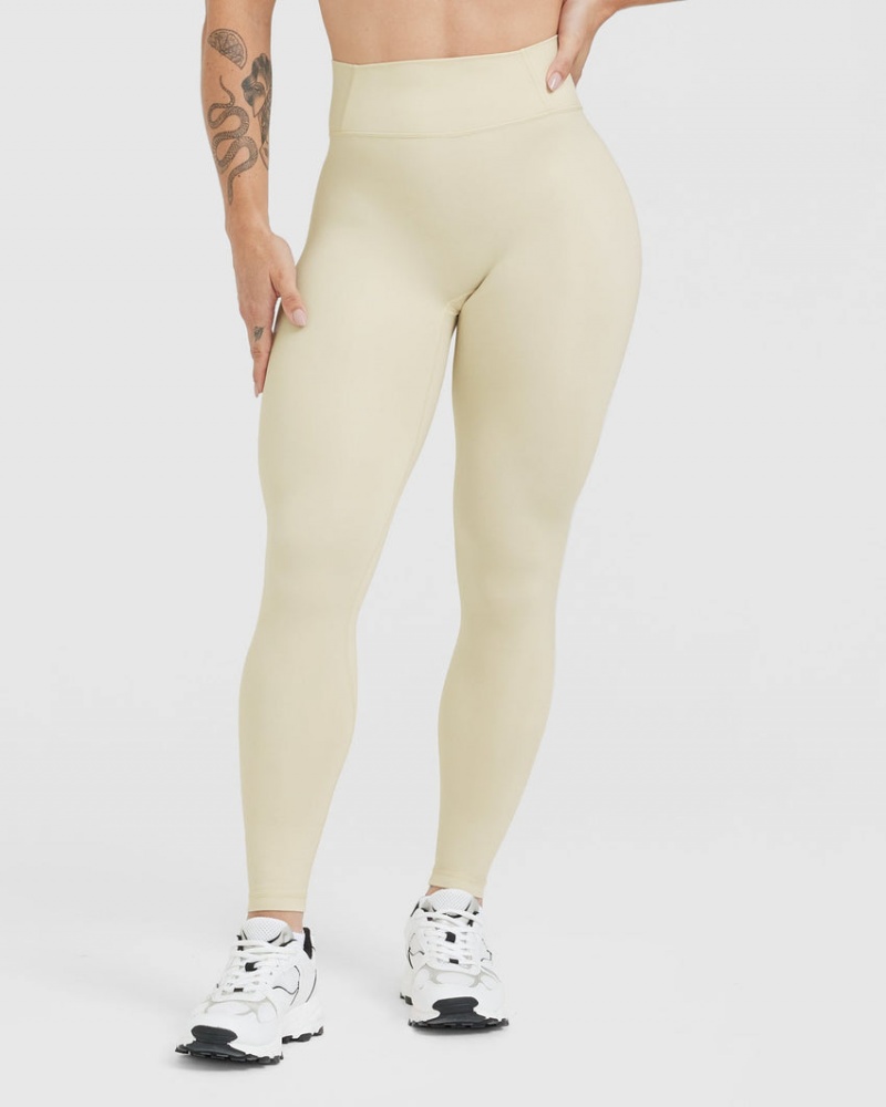 Light Yellow Oner Active Timeless High Waisted Leggings | 87510WUDH