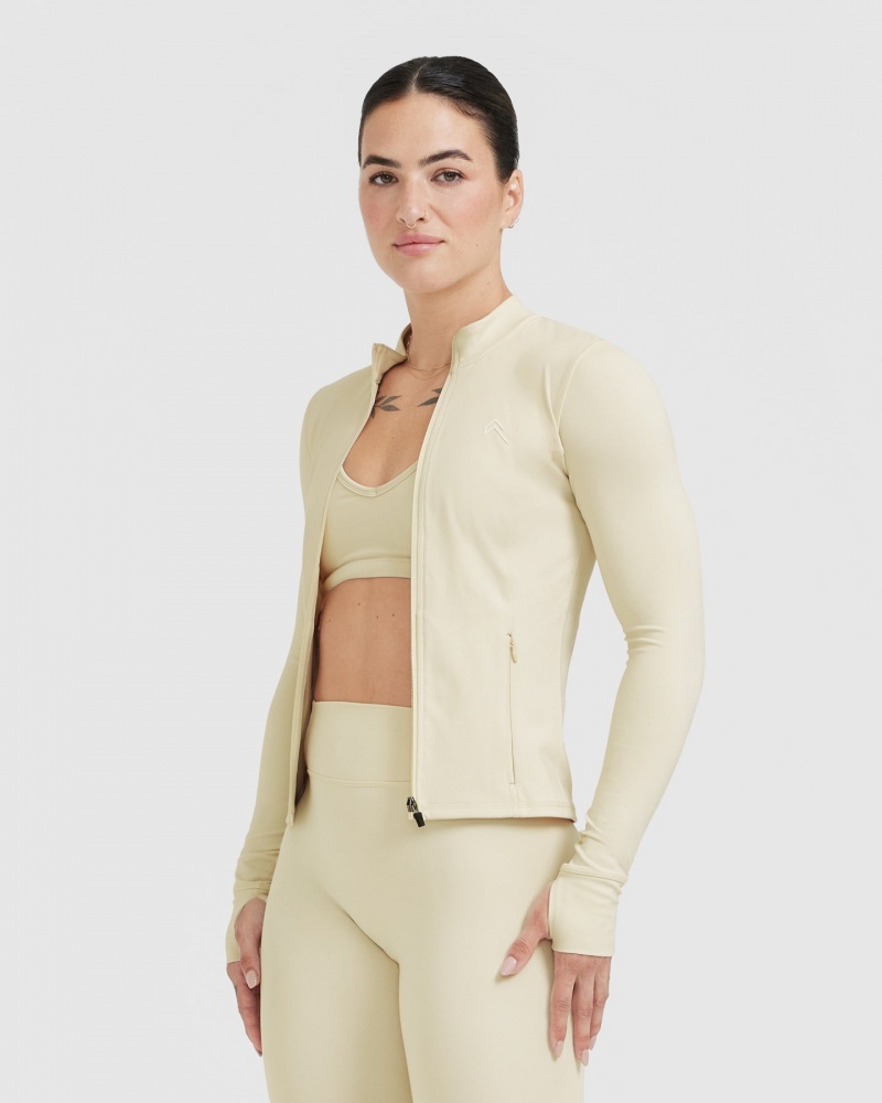 Light Yellow Oner Active Timeless Jackets | 80573VEUR