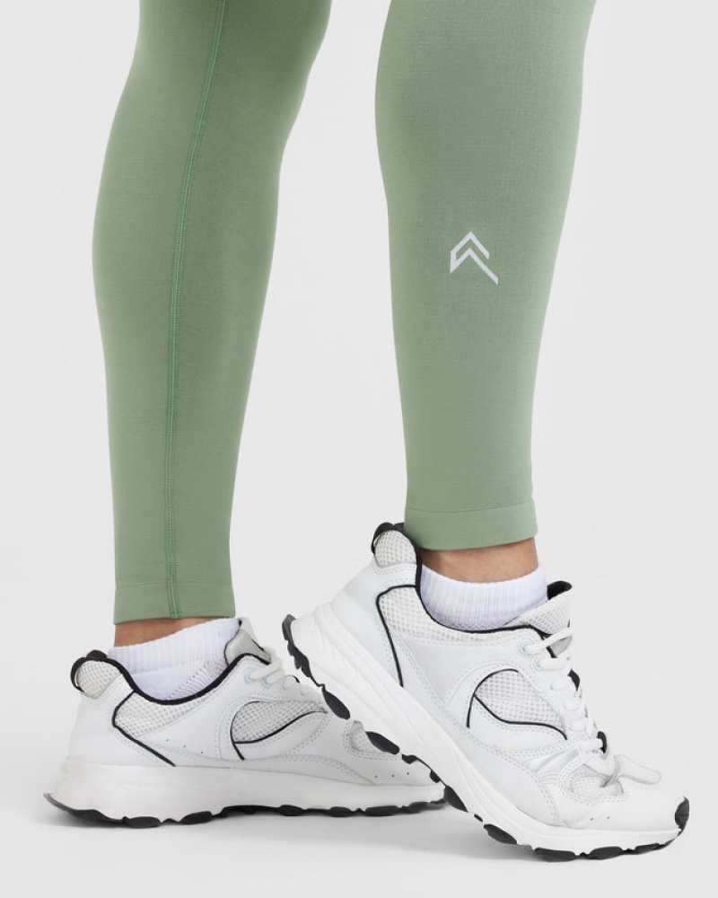 Olive Oner Active Effortless Seamless Leggings | 12734FVKU