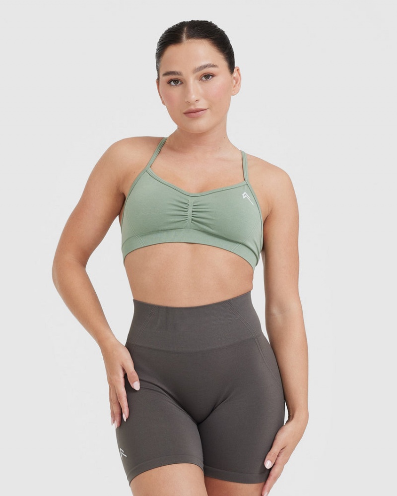 Olive Oner Active Effortless Strappy Bralette Sports Bras | 23156PTWJ