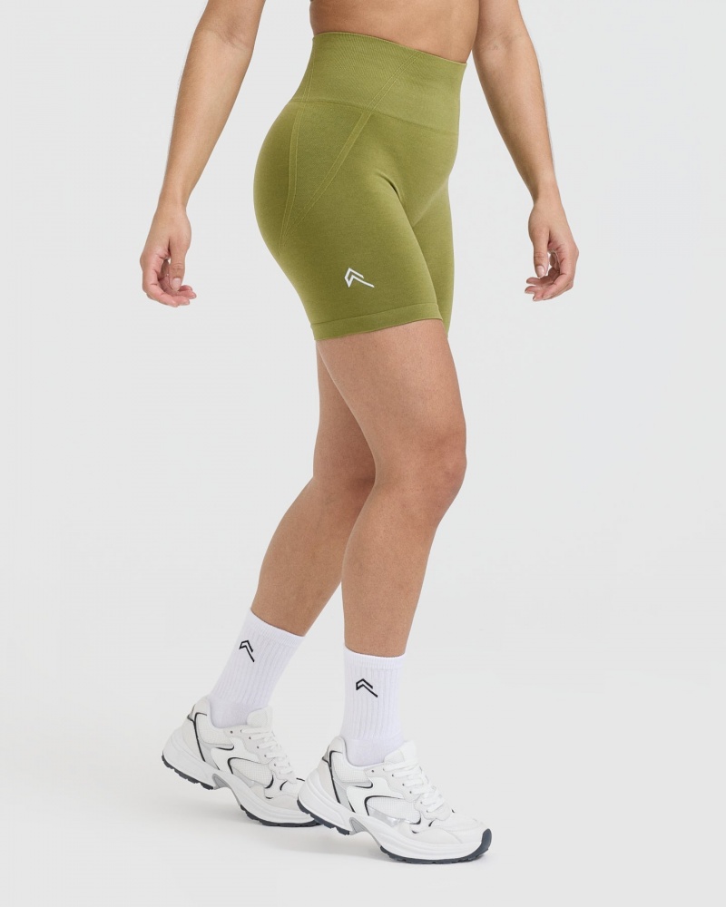 Olive / Green Oner Active Effortless Seamless Shorts | 57043ASYN