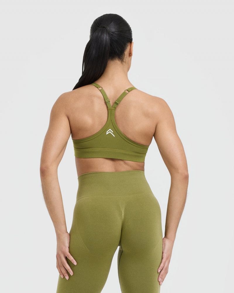 Olive / Green Oner Active Everyday Sports Bras | 83270NPTK