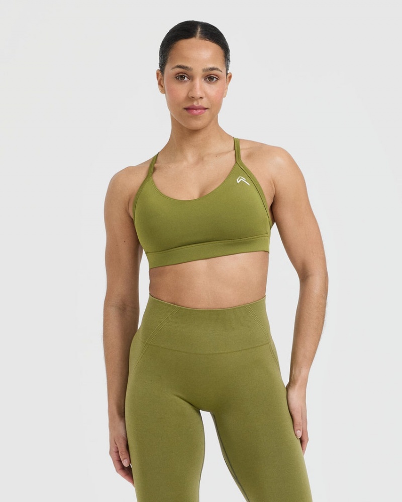 Olive / Green Oner Active Everyday Sports Bras | 83270NPTK