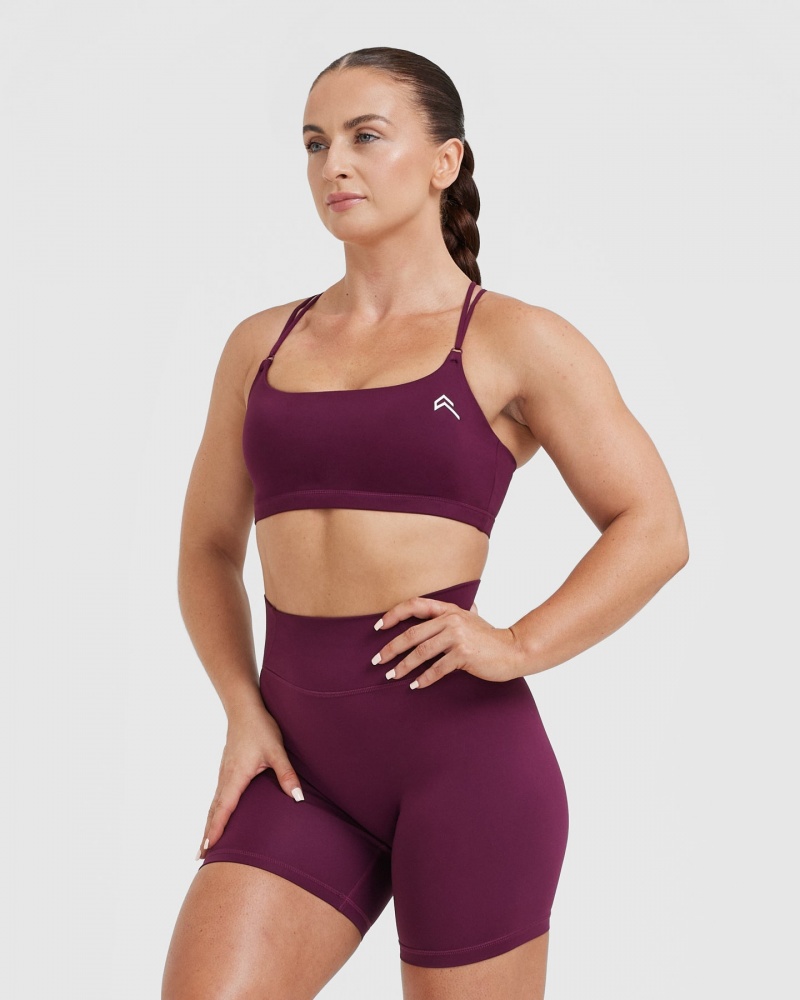 Pink Oner Active Everyday Cross Over Bralette Sports Bras | 03846NOUB