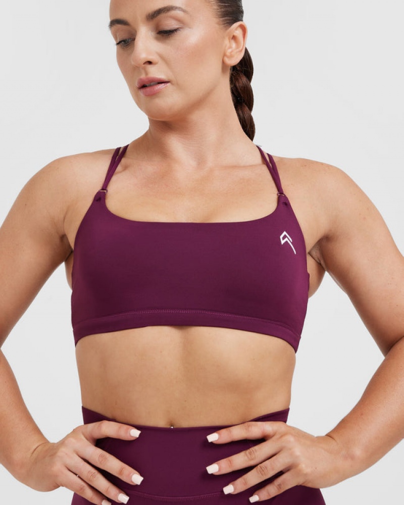 Pink Oner Active Everyday Cross Over Bralette Sports Bras | 03846NOUB