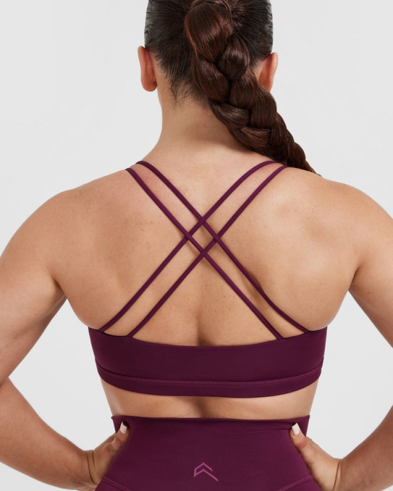 Pink Oner Active Everyday Cross Over Bralette Sports Bras | 03846NOUB